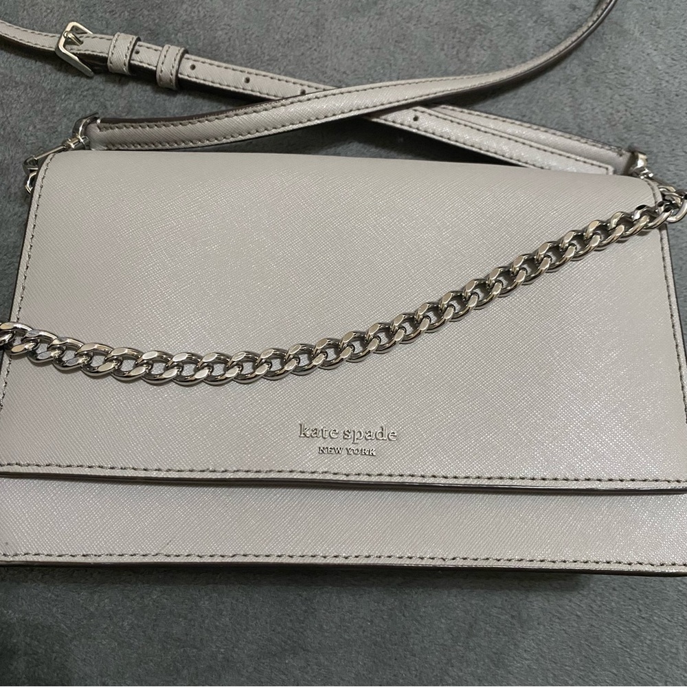 Kate Spade Cameron Convertible Crossbody - Dove Grey - Picture 2 of 10